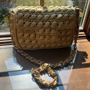 Caterina Bertini Straw bag large size